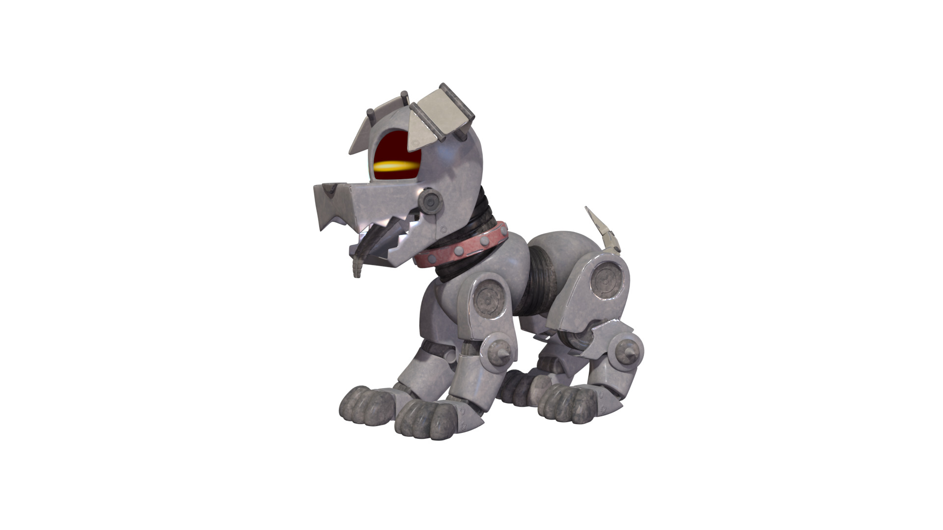 Muttski the Robian Dog Low-poly 3D model_34