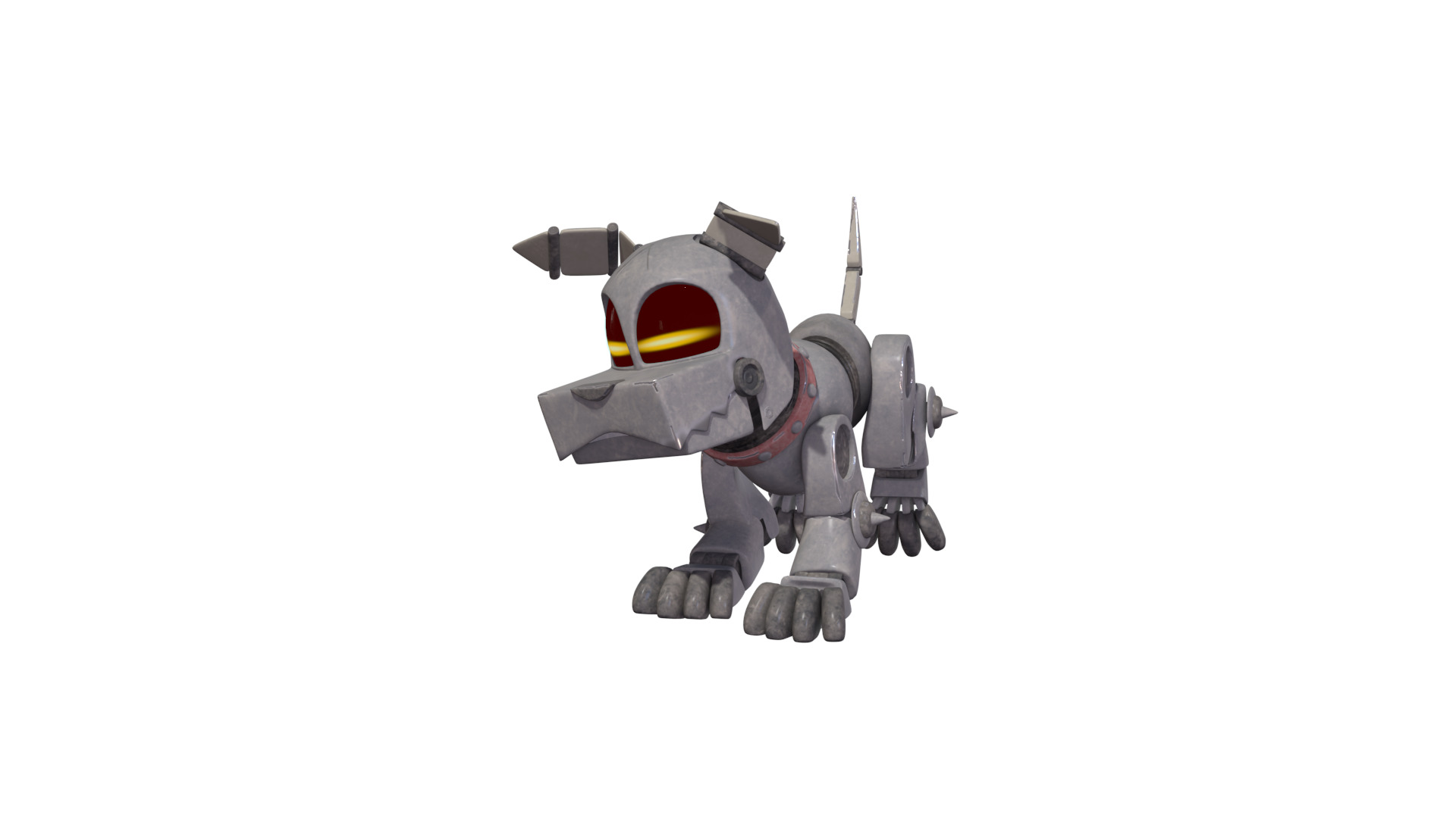 Muttski the Robian Dog Low-poly 3D model_20