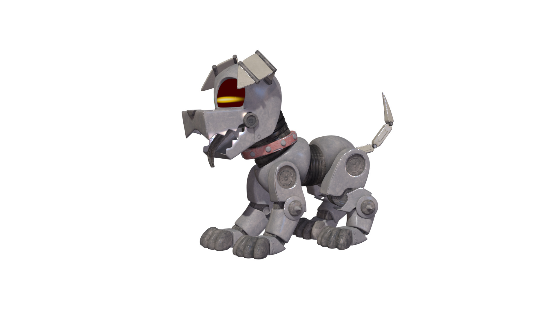 Muttski the Robian Dog Low-poly 3D model_67
