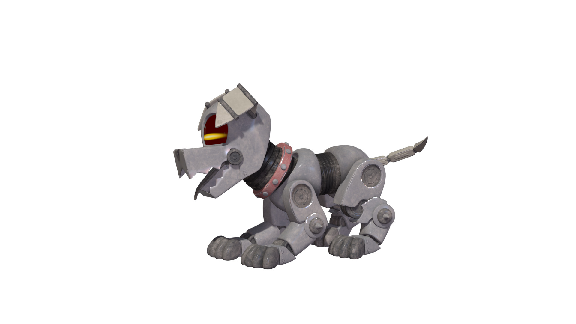 Muttski the Robian Dog Low-poly 3D model_40