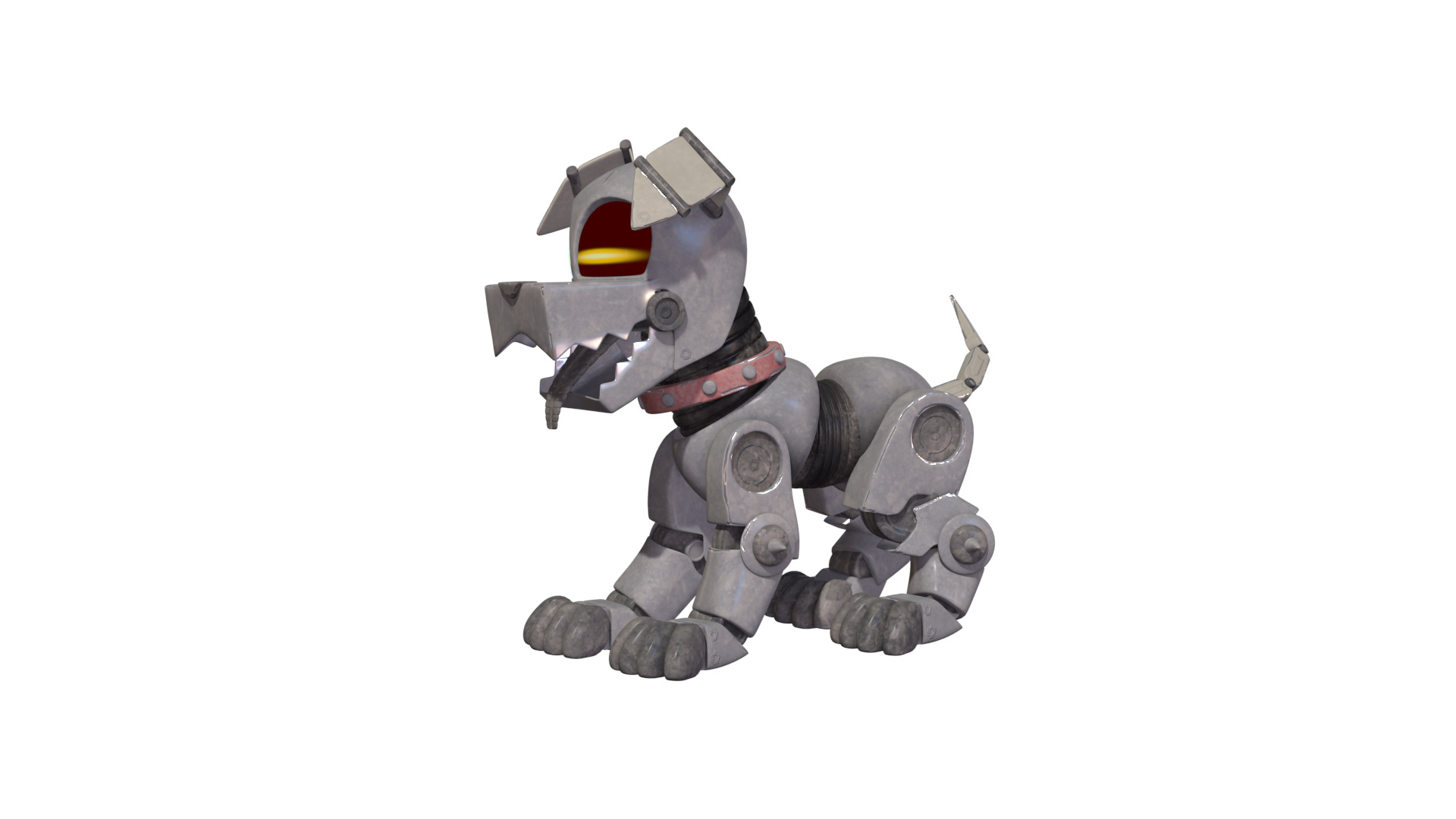 Muttski the Robian Dog Low-poly 3D model_35