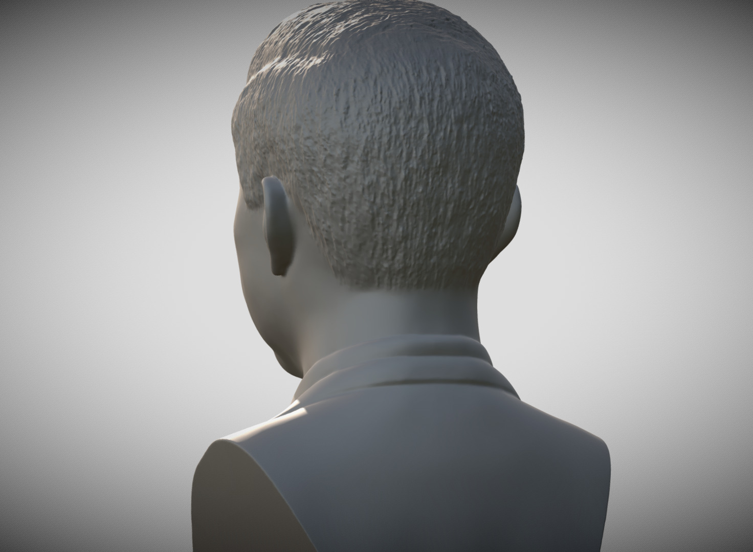 John F Kennedy bust 3D print model_5