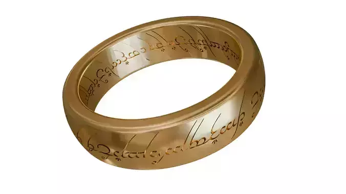 Lord Of The Rings The One Ring STL and CGI Model
