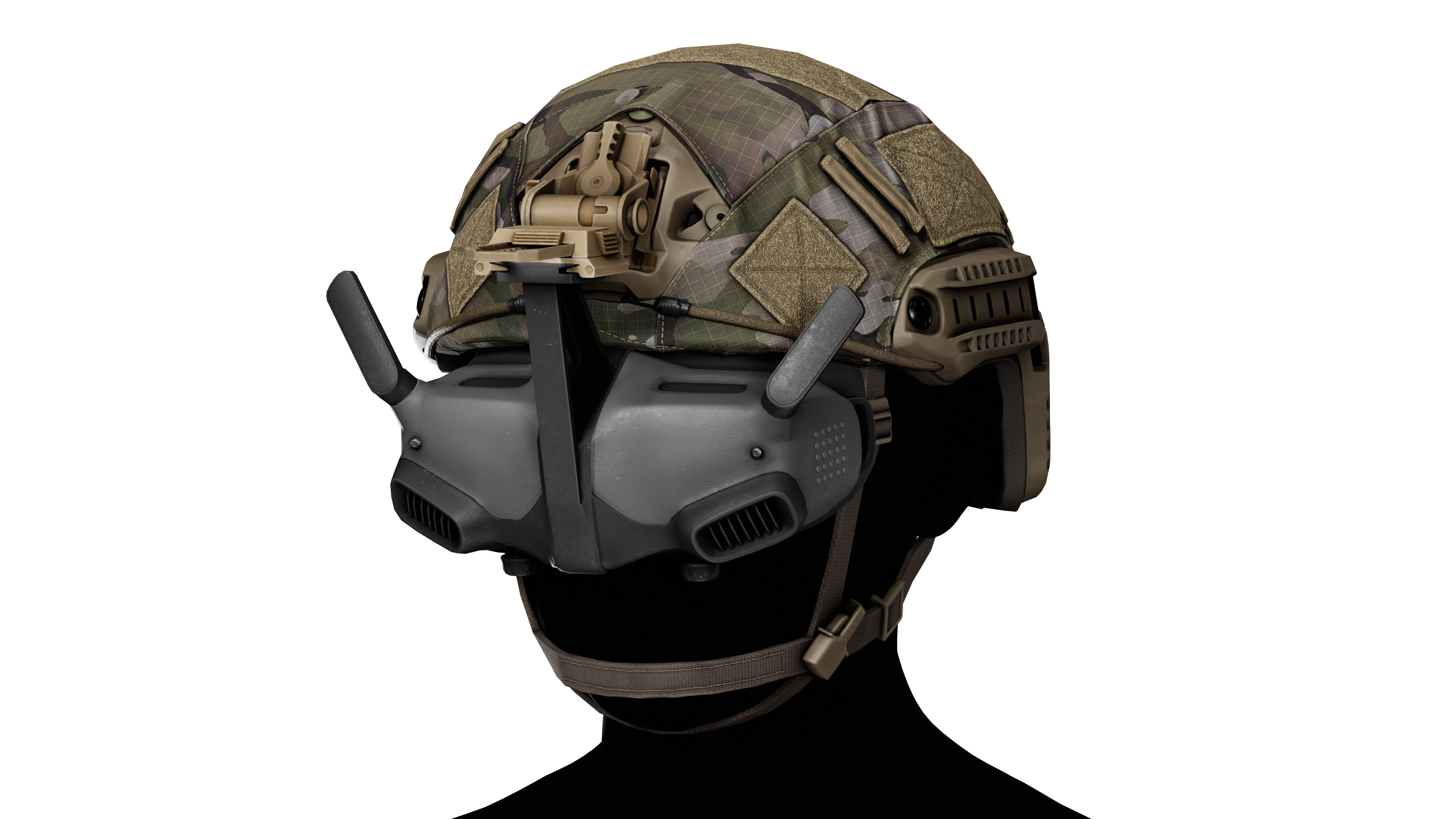 DJI DRONE GOGGLES Low-poly 3D model_7