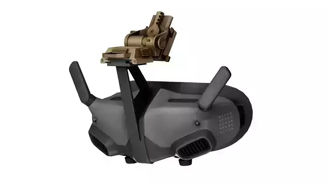 DJI DRONE GOGGLES Low-poly 3D model