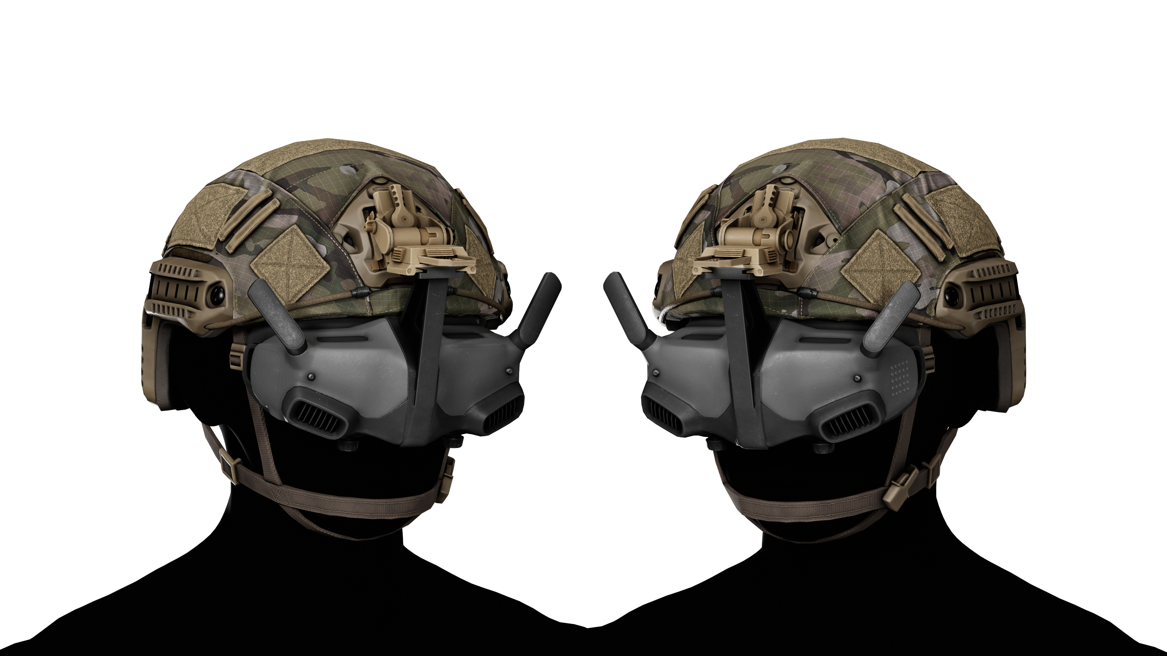 DJI DRONE GOGGLES Low-poly 3D model_1