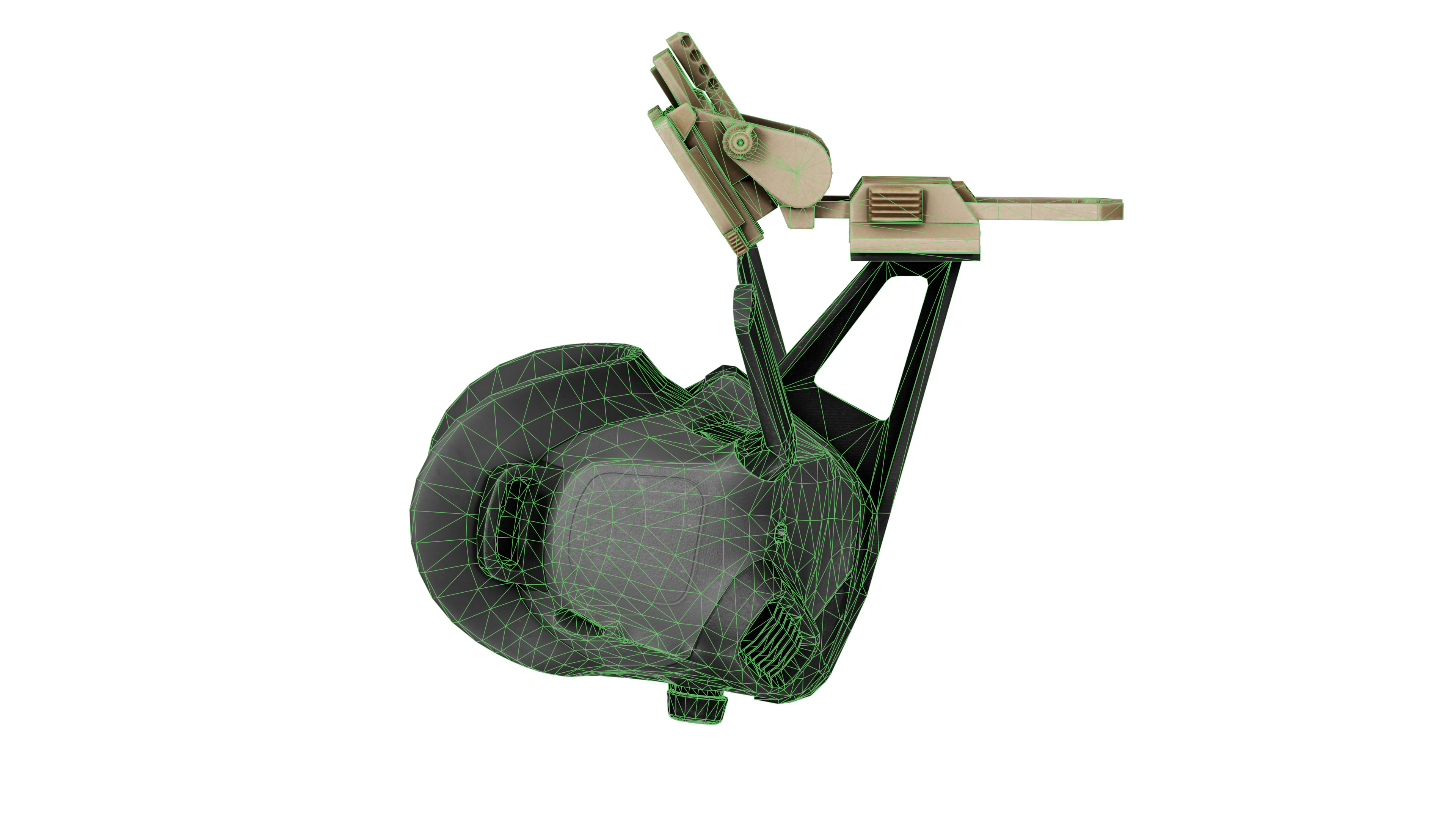 DJI DRONE GOGGLES Low-poly 3D model_12