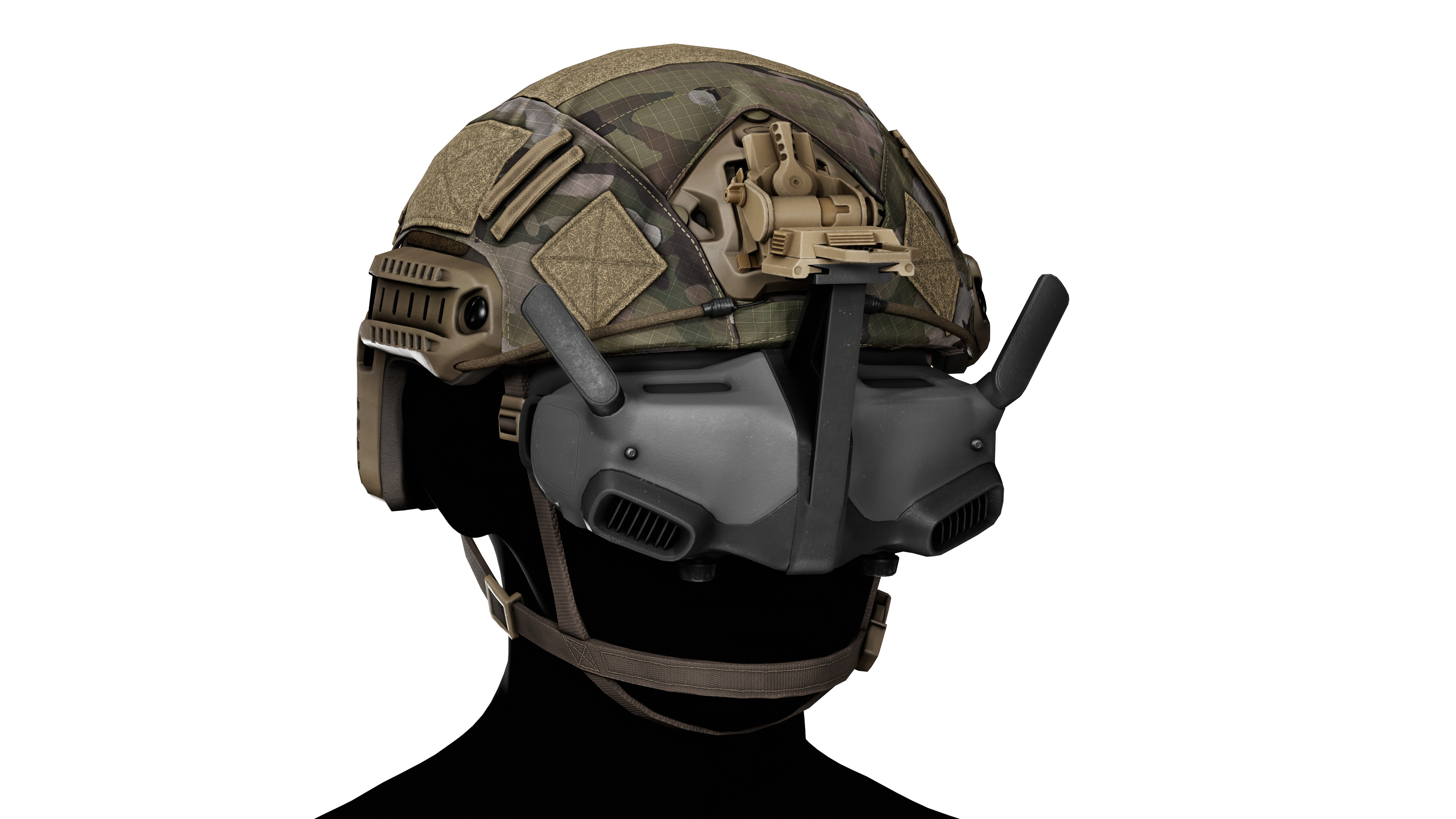 DJI DRONE GOGGLES Low-poly 3D model_5