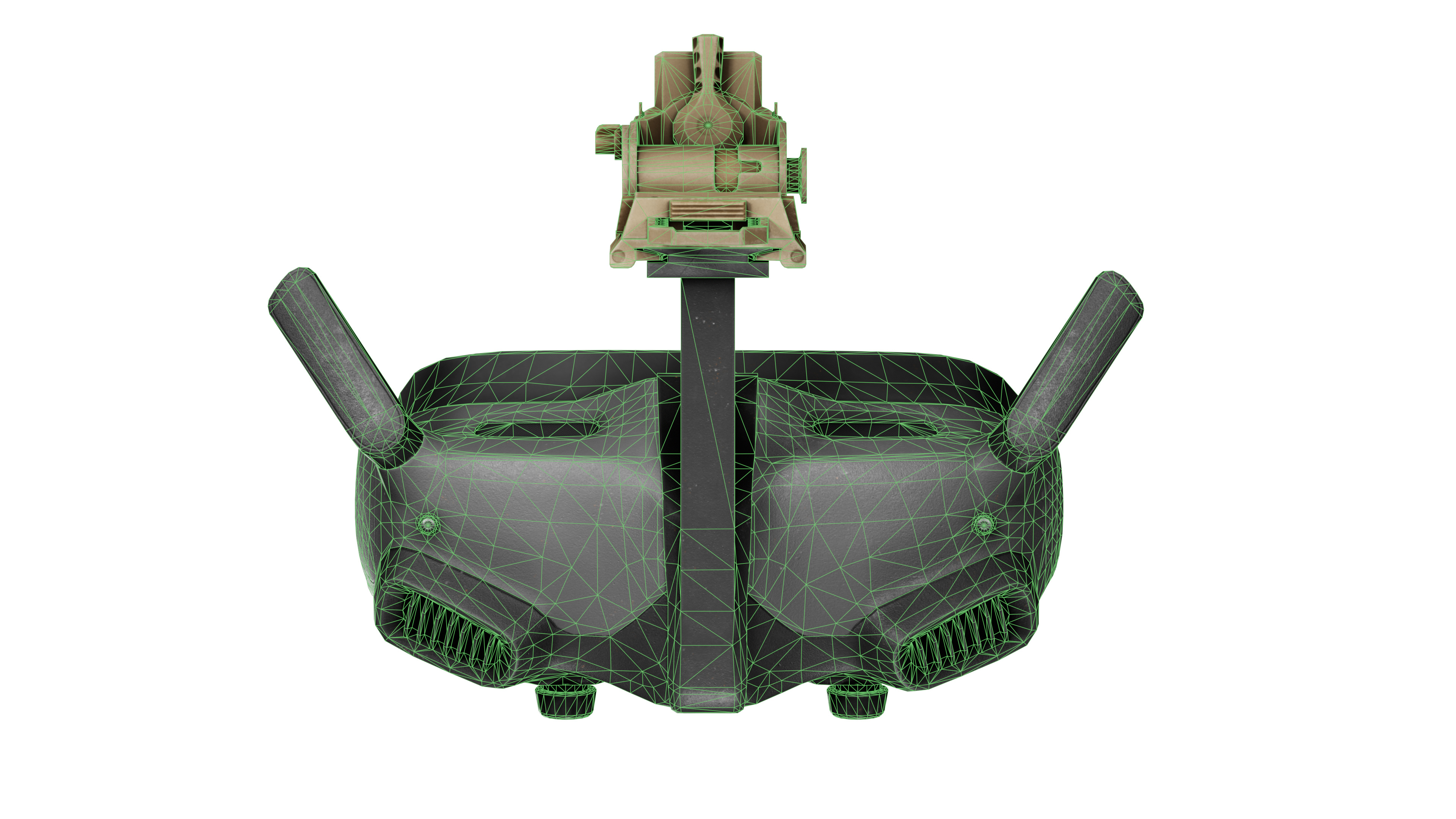 DJI DRONE GOGGLES Low-poly 3D model_10