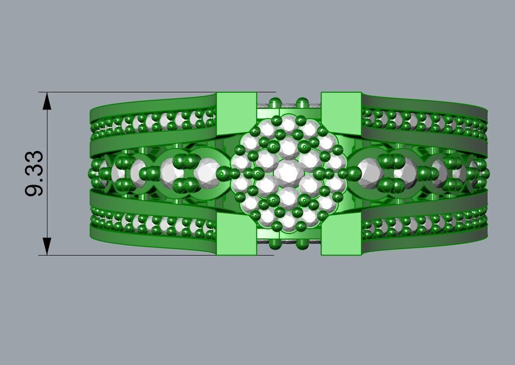 Two piece solitaire ring 3D print model_3