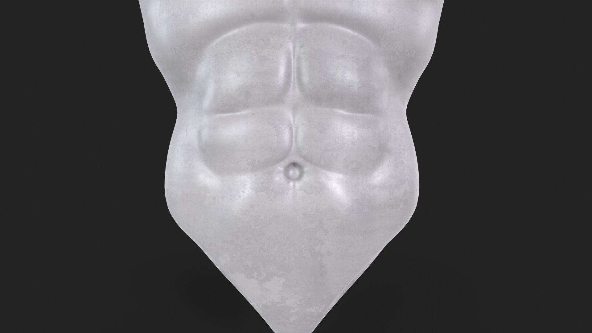 Male Torso Base Mesh Low-poly 3D model_17