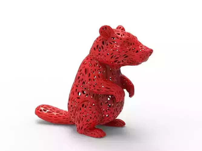 Beaver Voronoi Style