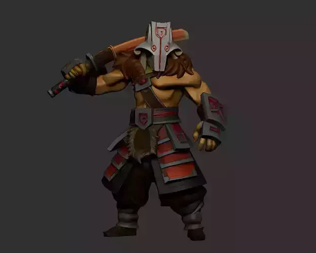 Juggernaut 3D Printable Model  Dota 2 Inspired 3D print model