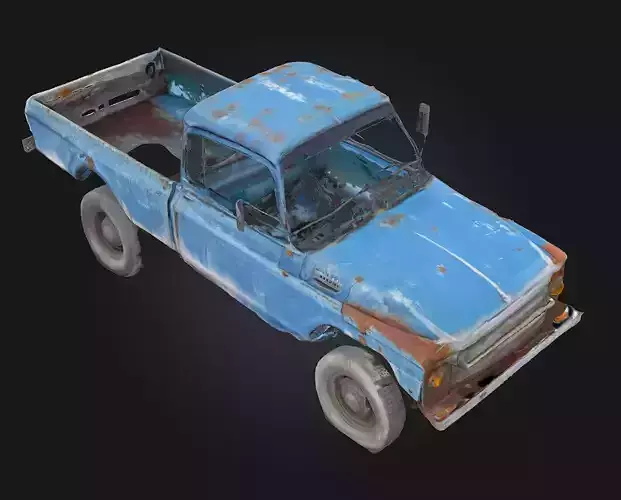 Blue Vintage Truck  Classic Charm on Four Wheels