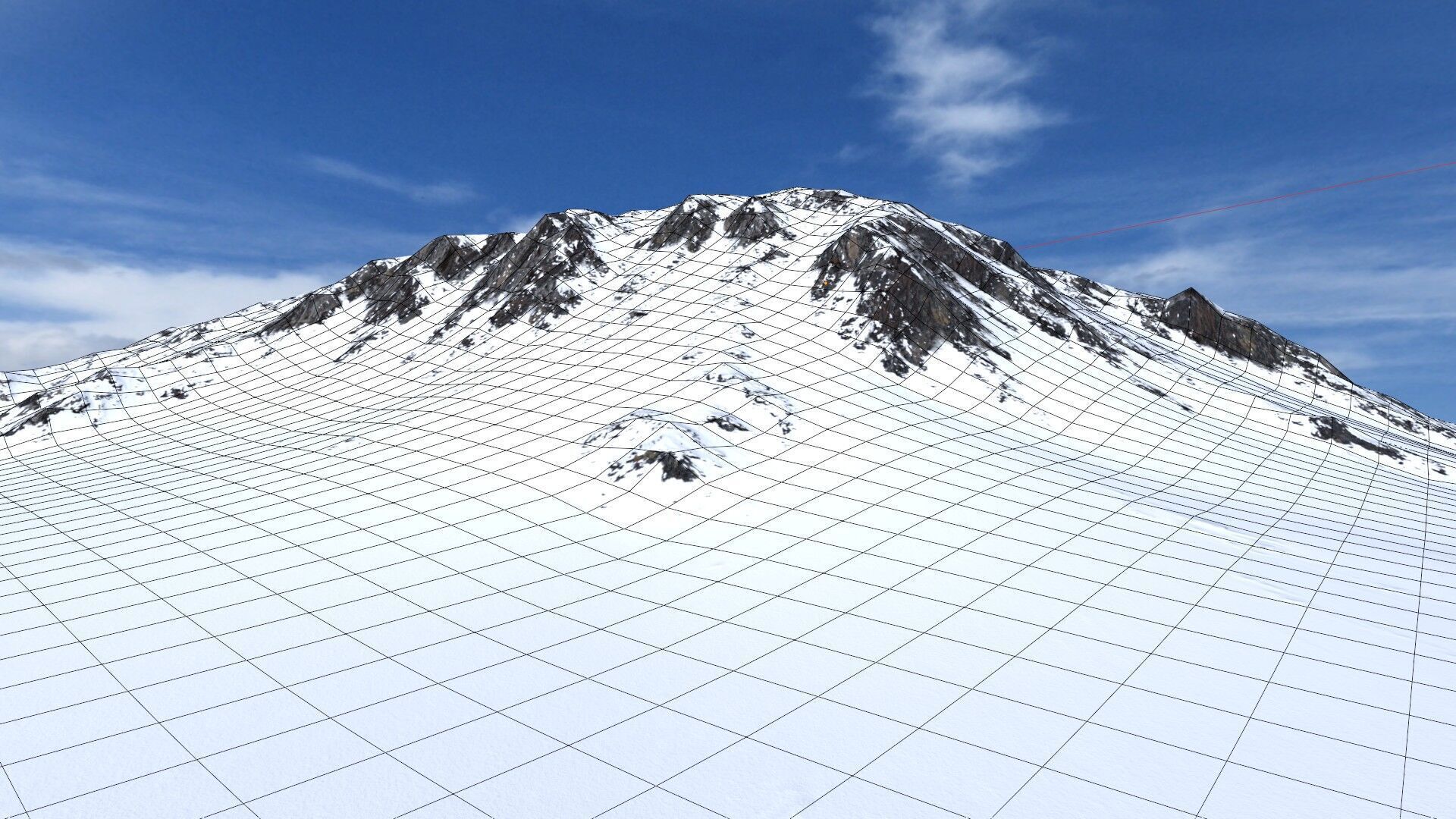Snow Mountain 14 Low-poly 3D model_13