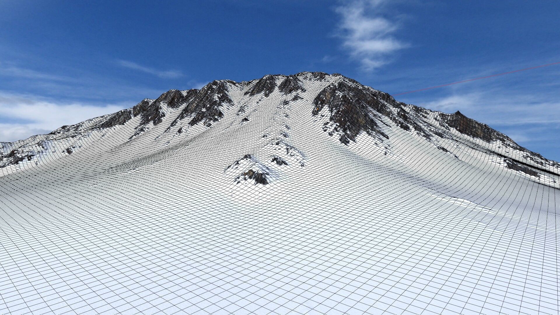 Snow Mountain 14 Low-poly 3D model_12