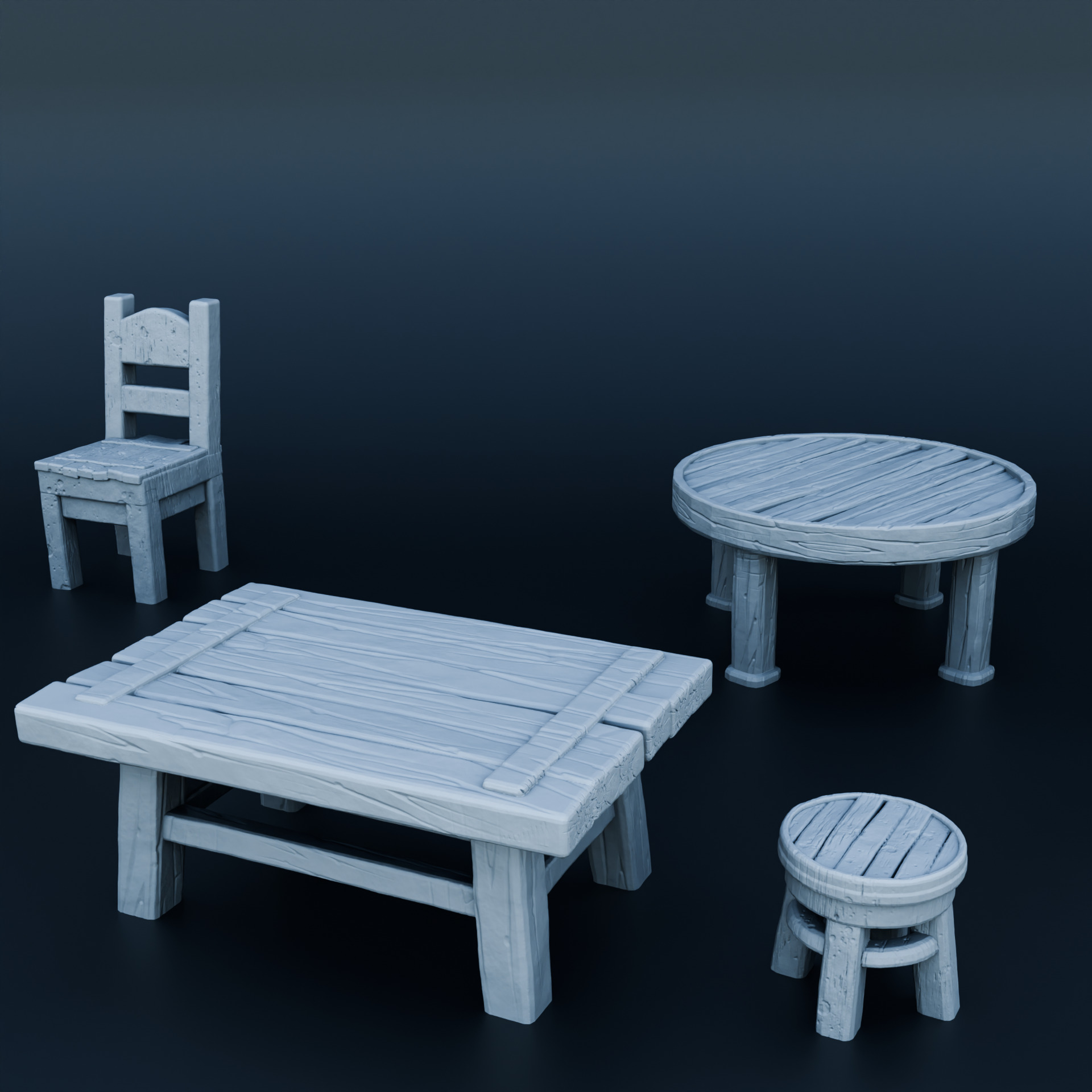 Medieval props 3D print model_1