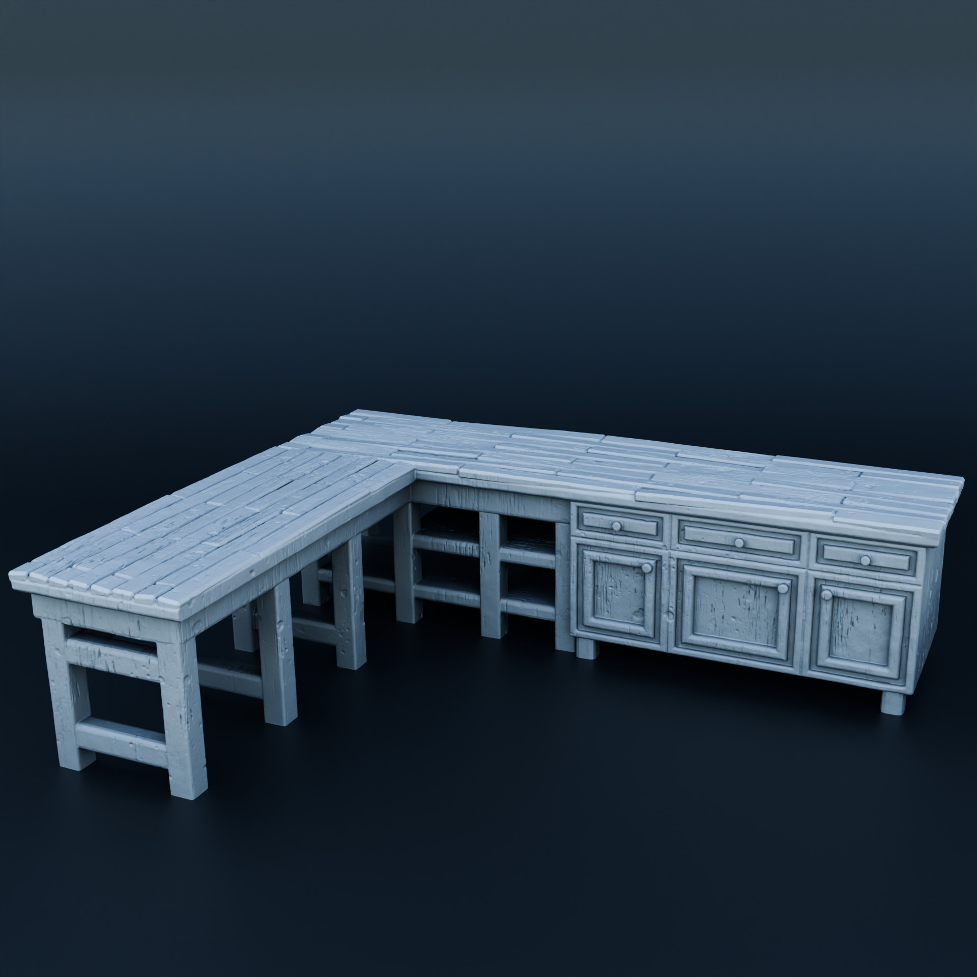 Medieval props 3D print model_2