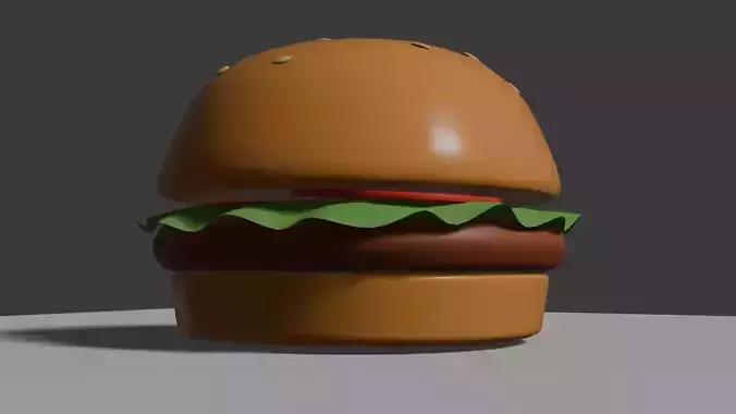 Low poly Burger