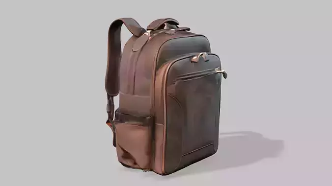 Leather backpack