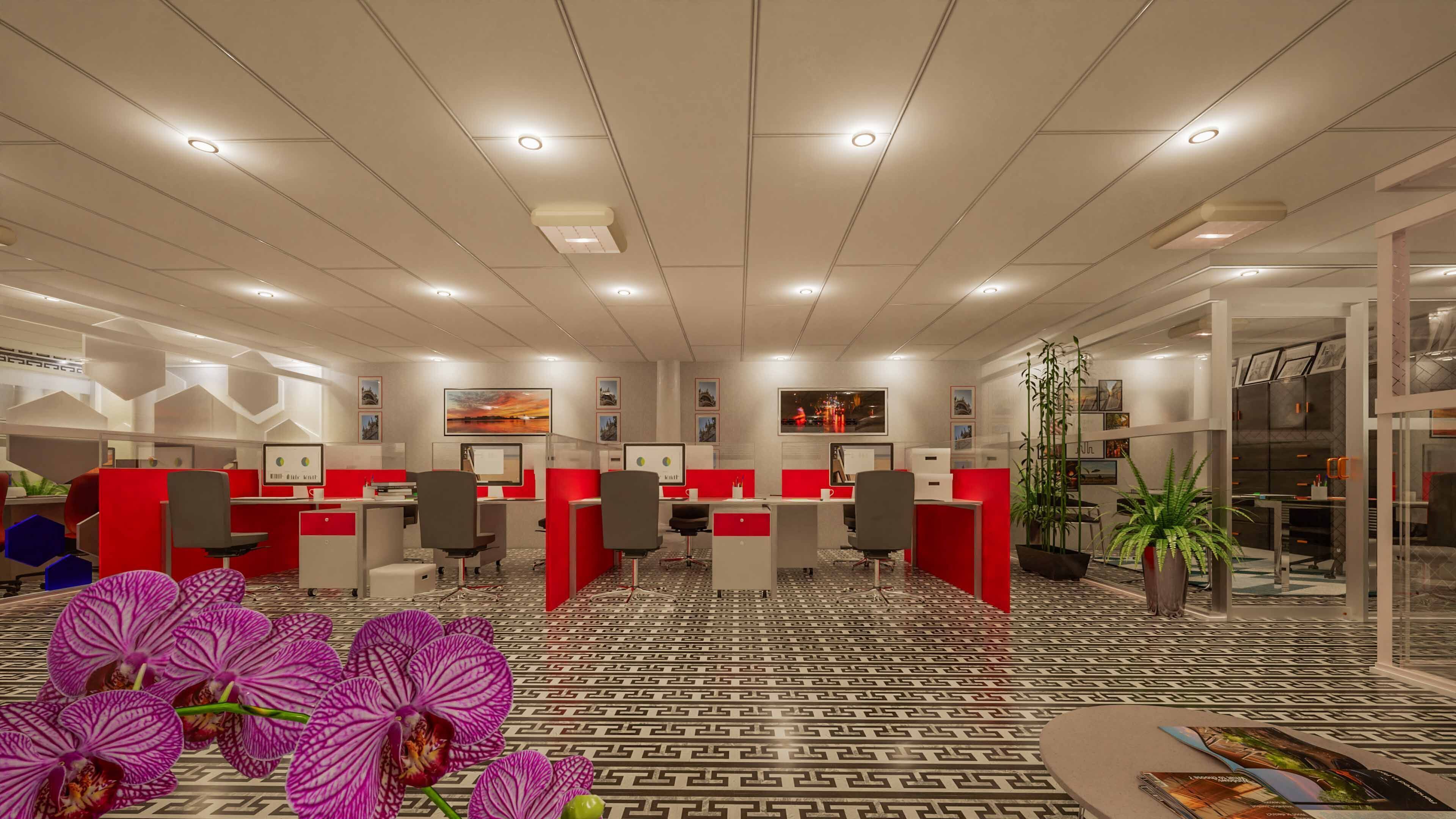 Office Interiors Low-poly 3D model_20