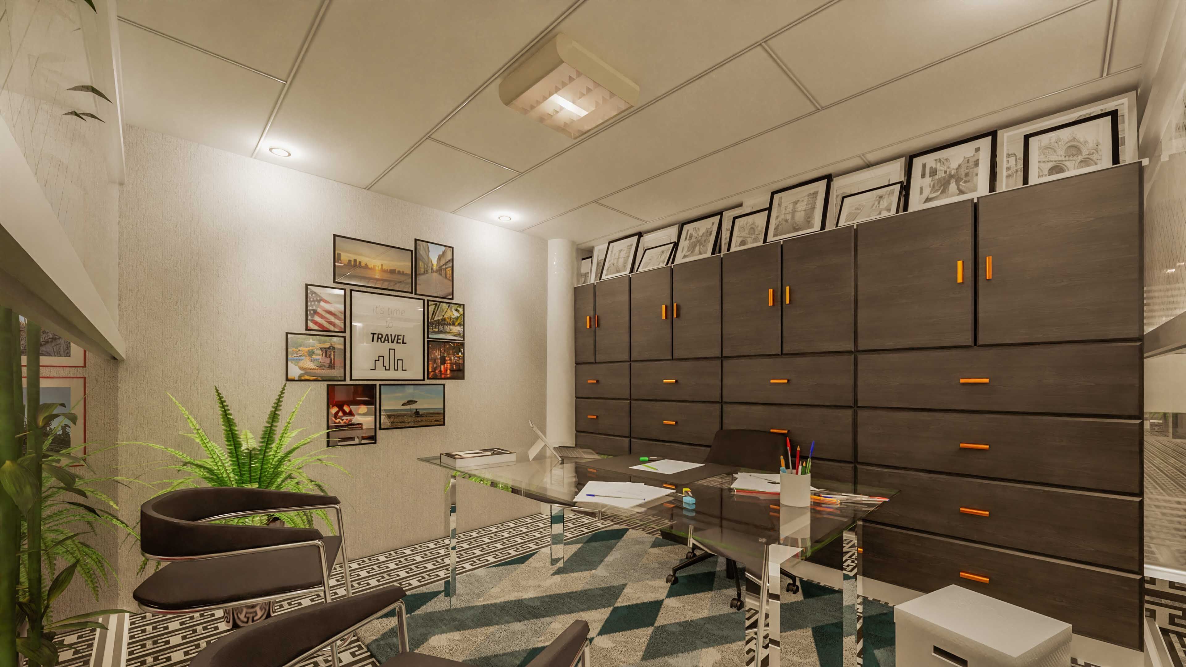 Office Interiors Low-poly 3D model_4