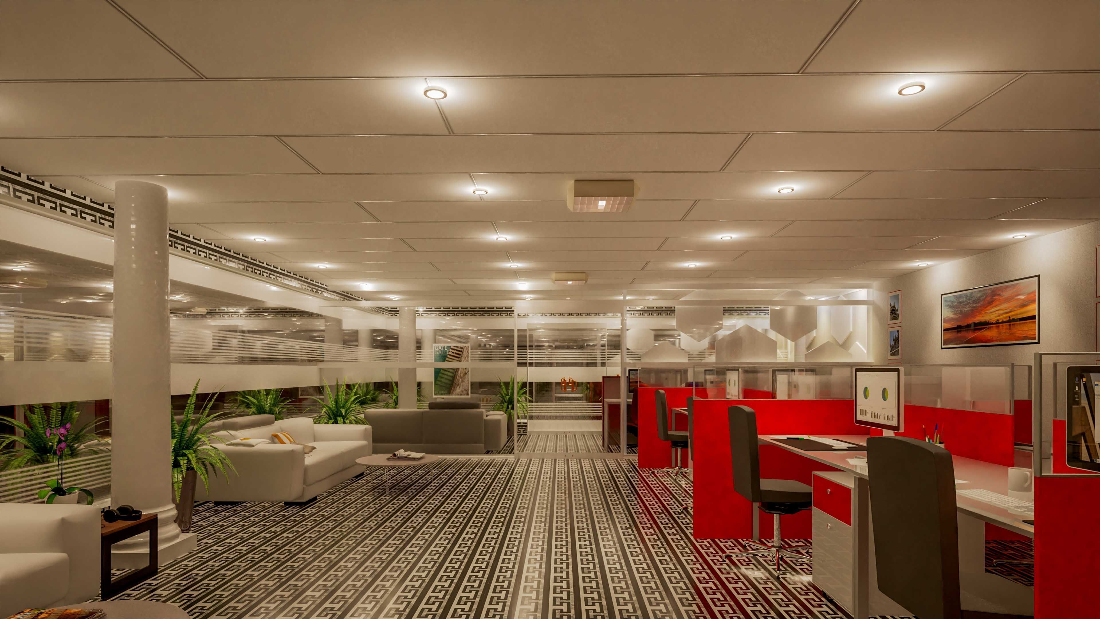 Office Interiors Low-poly 3D model_2