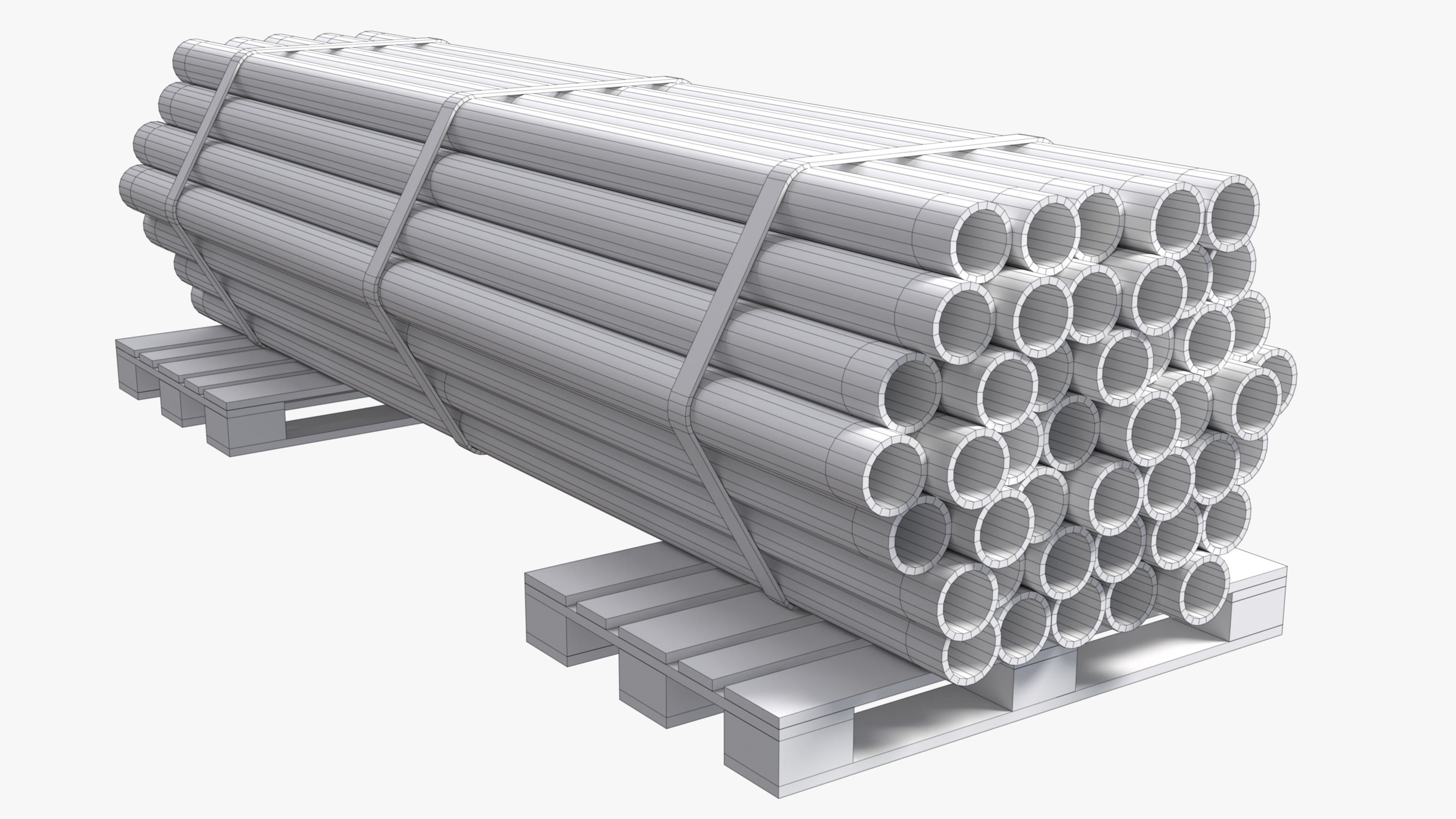 Construction Materials Collection Low-poly 3D model_13