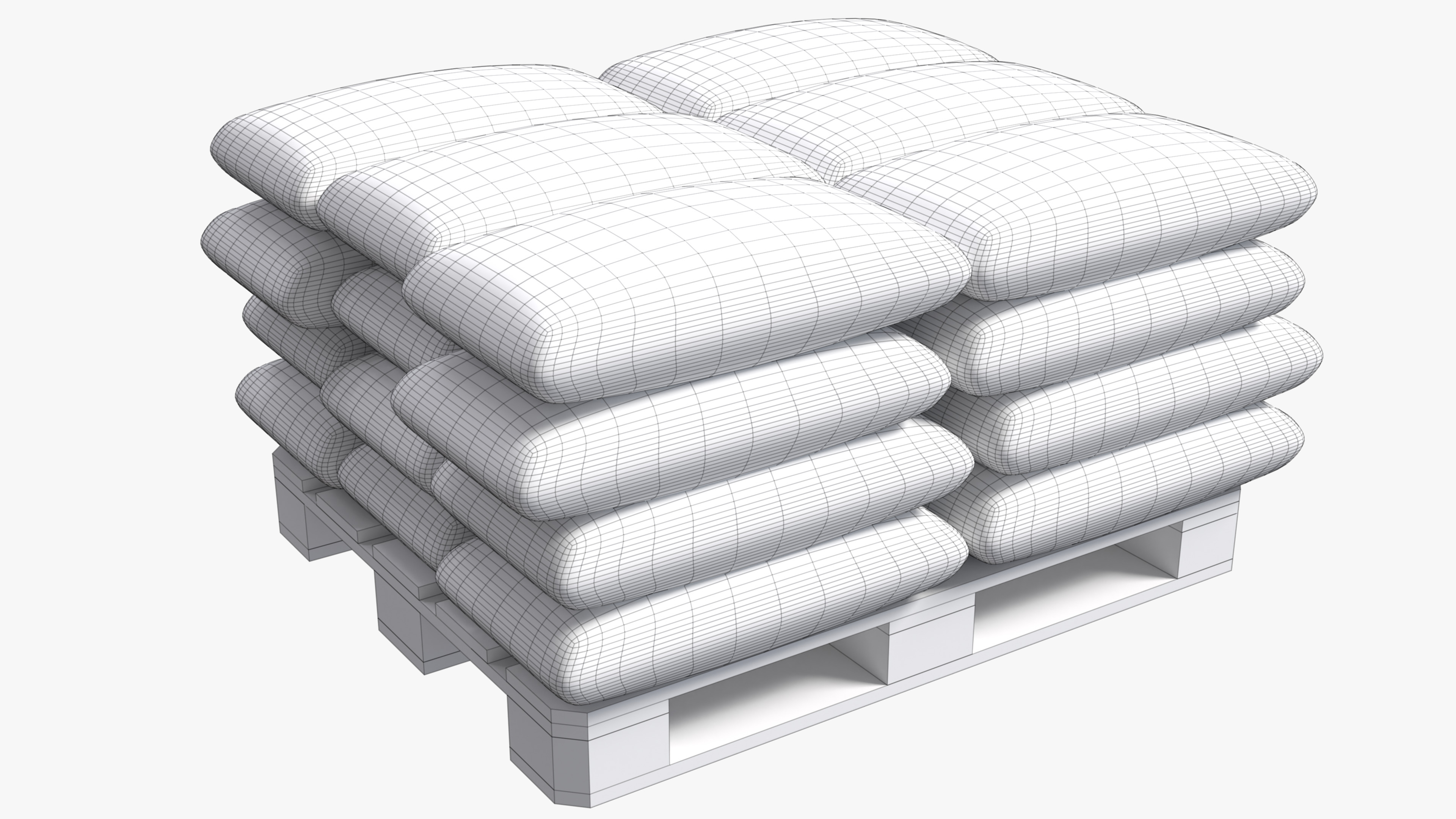 Construction Materials Collection Low-poly 3D model_11
