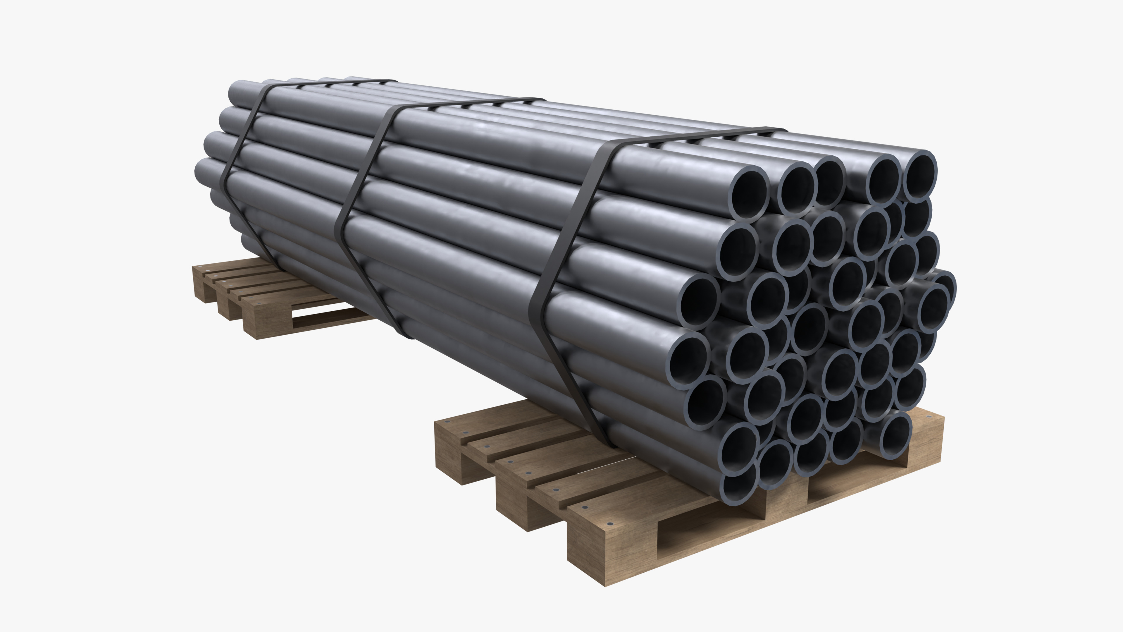 Construction Materials Collection Low-poly 3D model_7