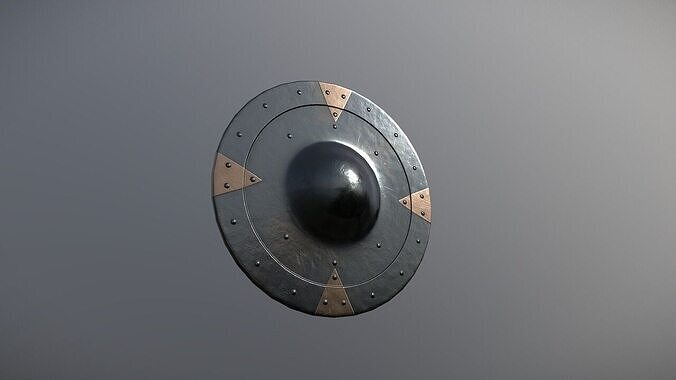 Buckler Shield Low-poly 3D model