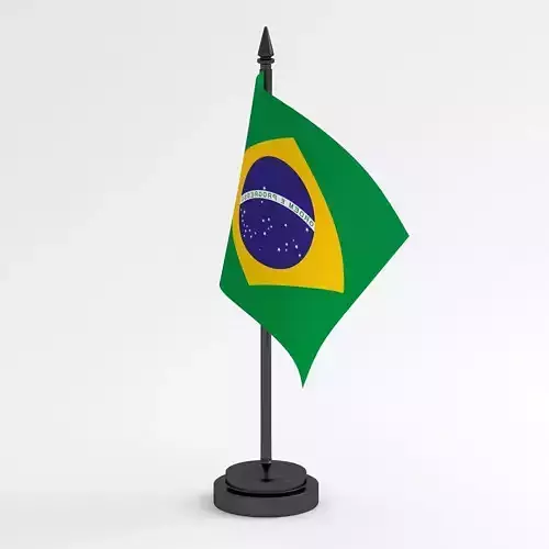 Table Flag Brazil 3D model
