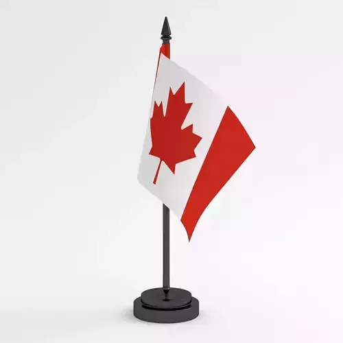 Table Flag Canada 3D model