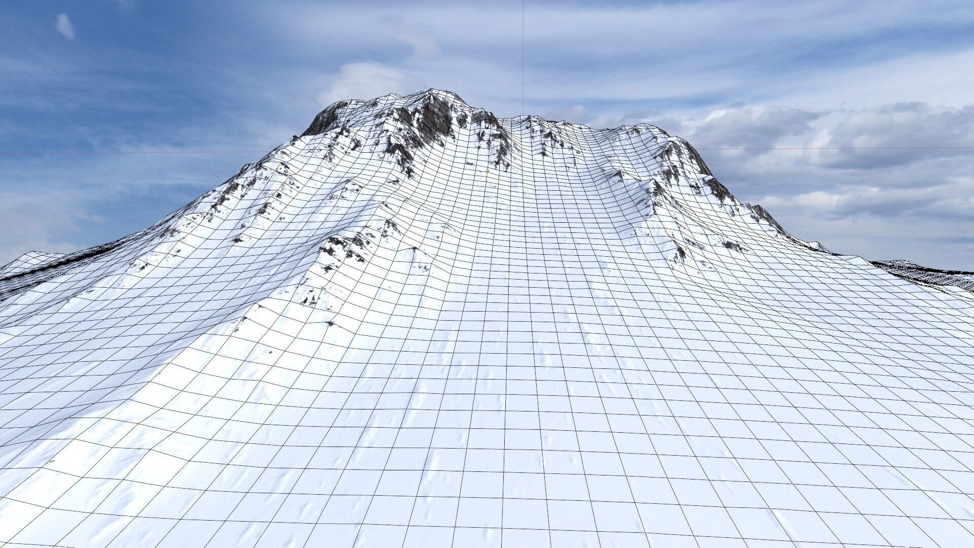 Snow Mountain 15 Low-poly 3D model_13