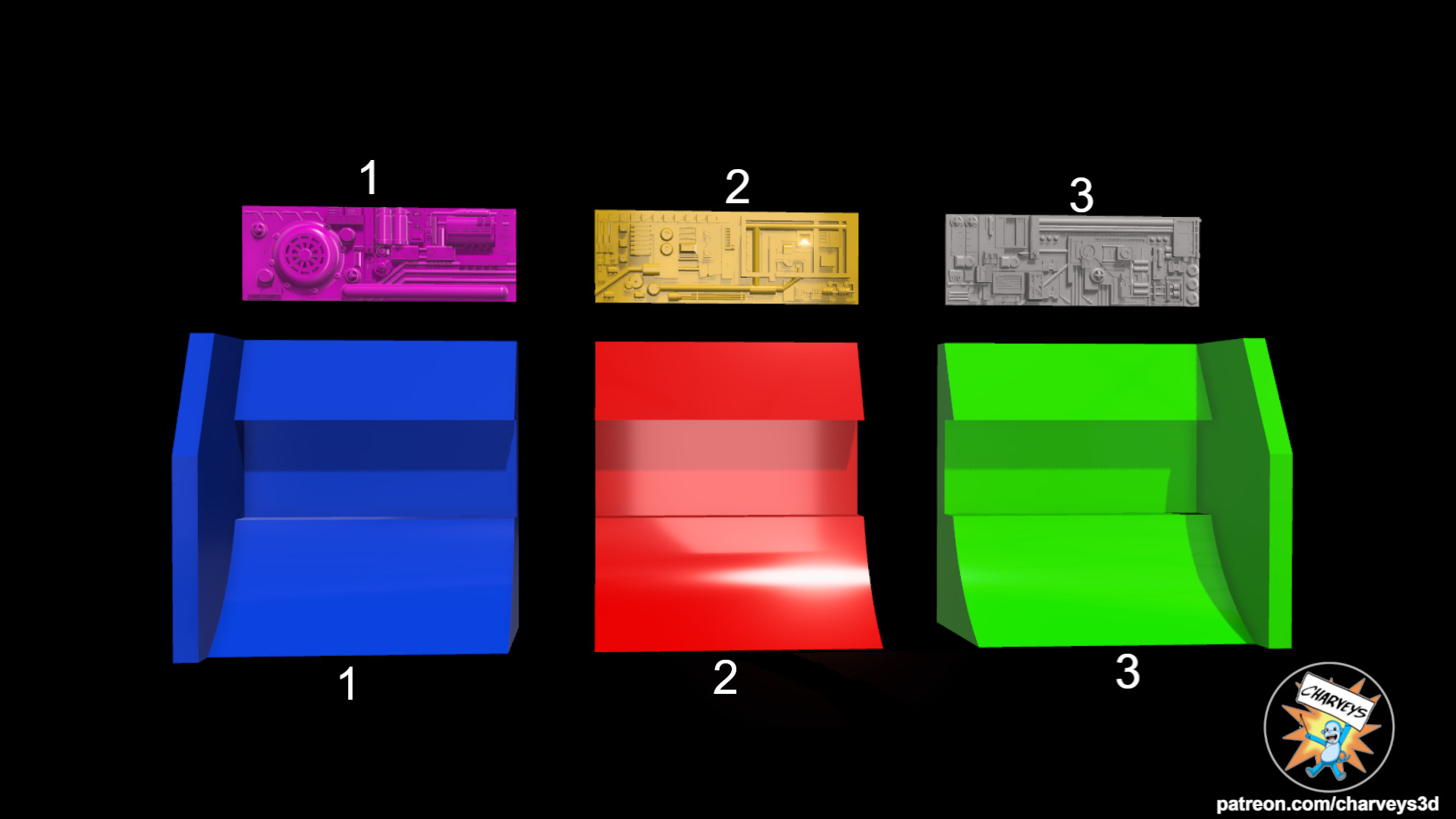 Star Wars Corellian Street Shelf Diorama for action figures 3D print model_5