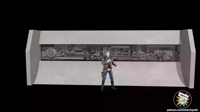 Star Wars Corellian Street Shelf Diorama for action figures