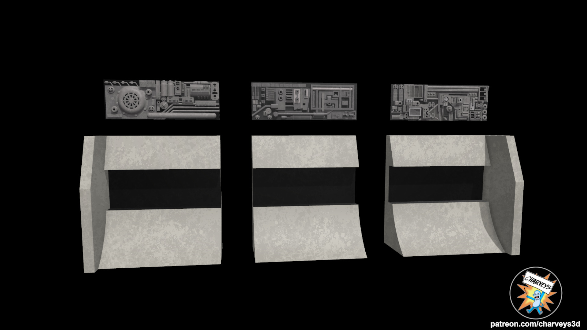 Star Wars Corellian Street Shelf Diorama for action figures 3D print model_4