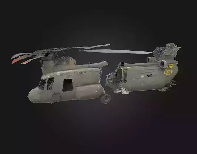 Abandoned Chopper Deserted Blade of the Past 3D model