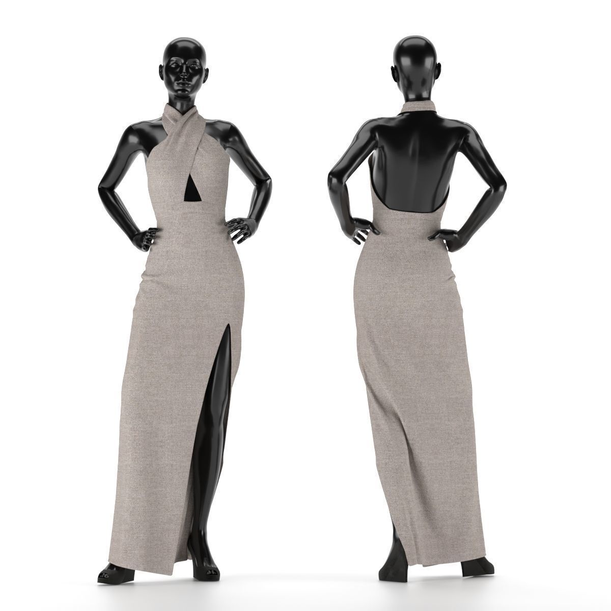 Mannequin Set Vol 002 Low-poly 3D model_8