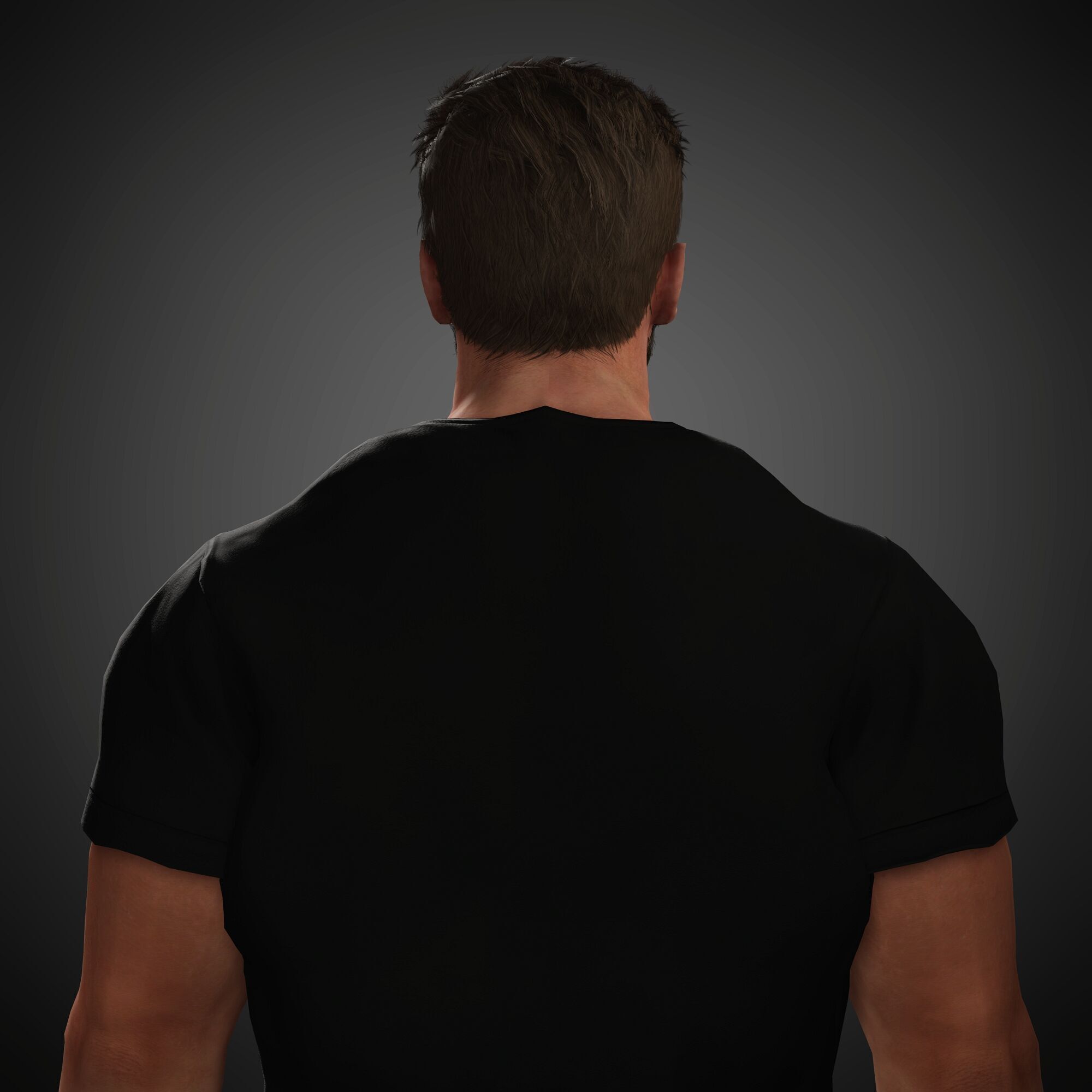 Arnold Schwarzenegger Character Low-poly 3D model_4