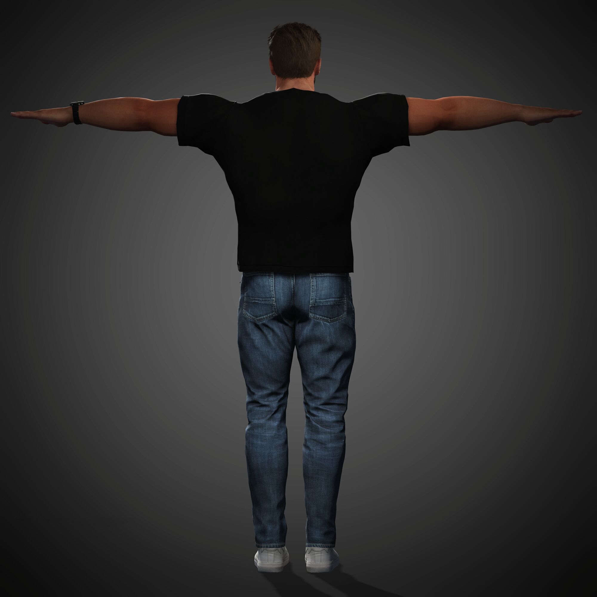Arnold Schwarzenegger Character Low-poly 3D model_17