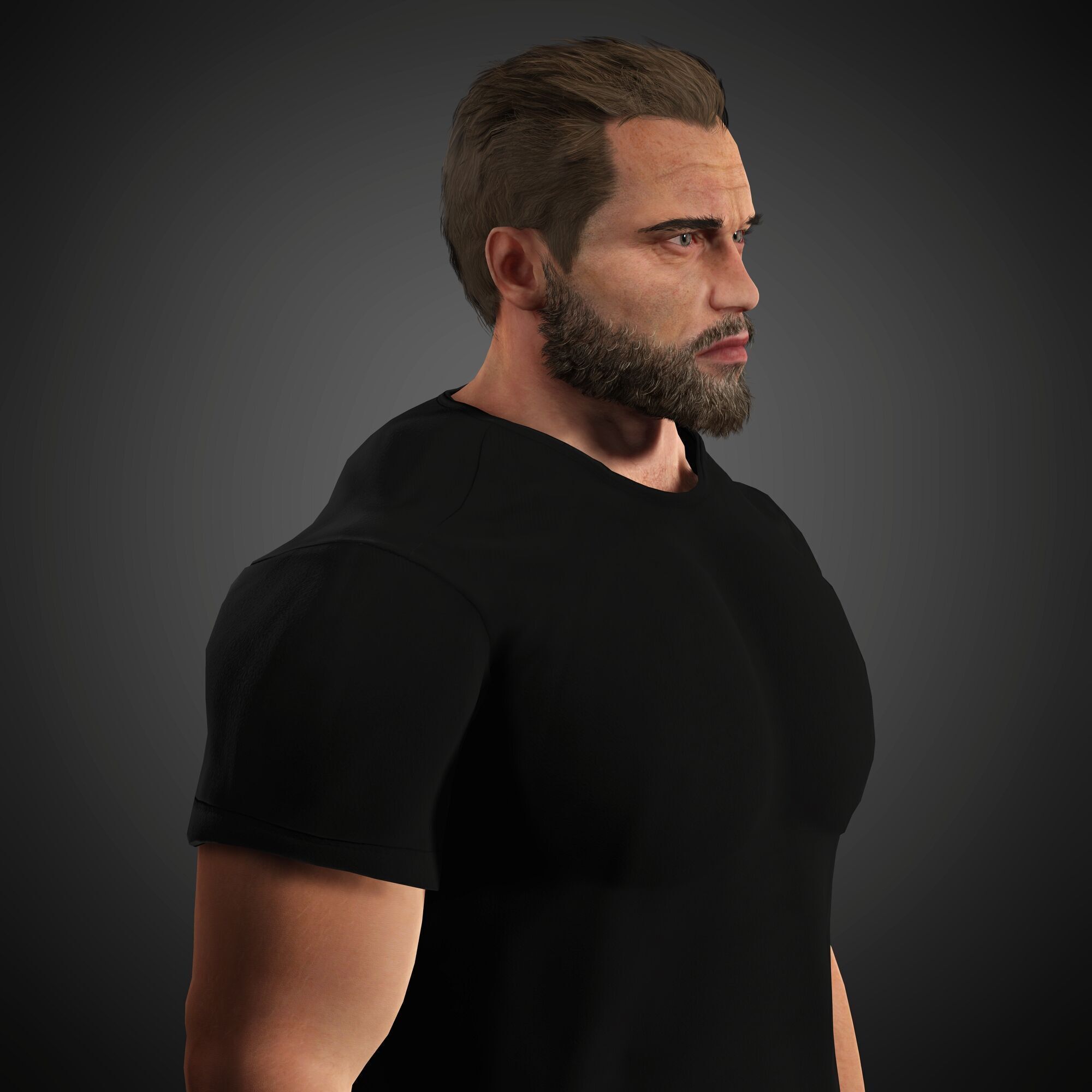 Arnold Schwarzenegger Character Low-poly 3D model_5