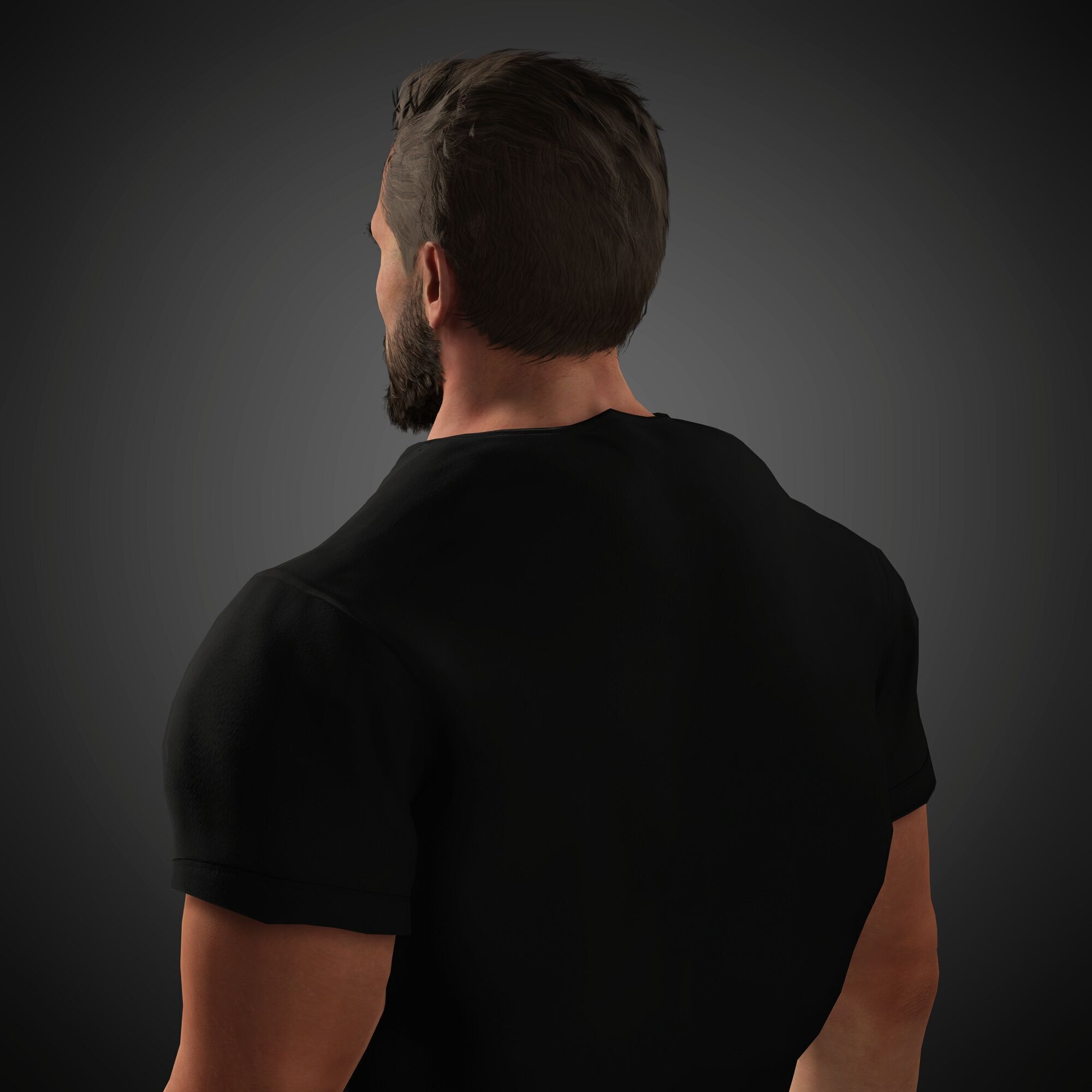 Arnold Schwarzenegger Character Low-poly 3D model_3