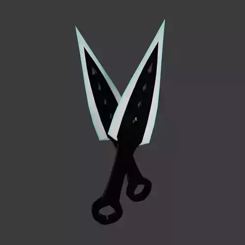 modern dagger - low poly