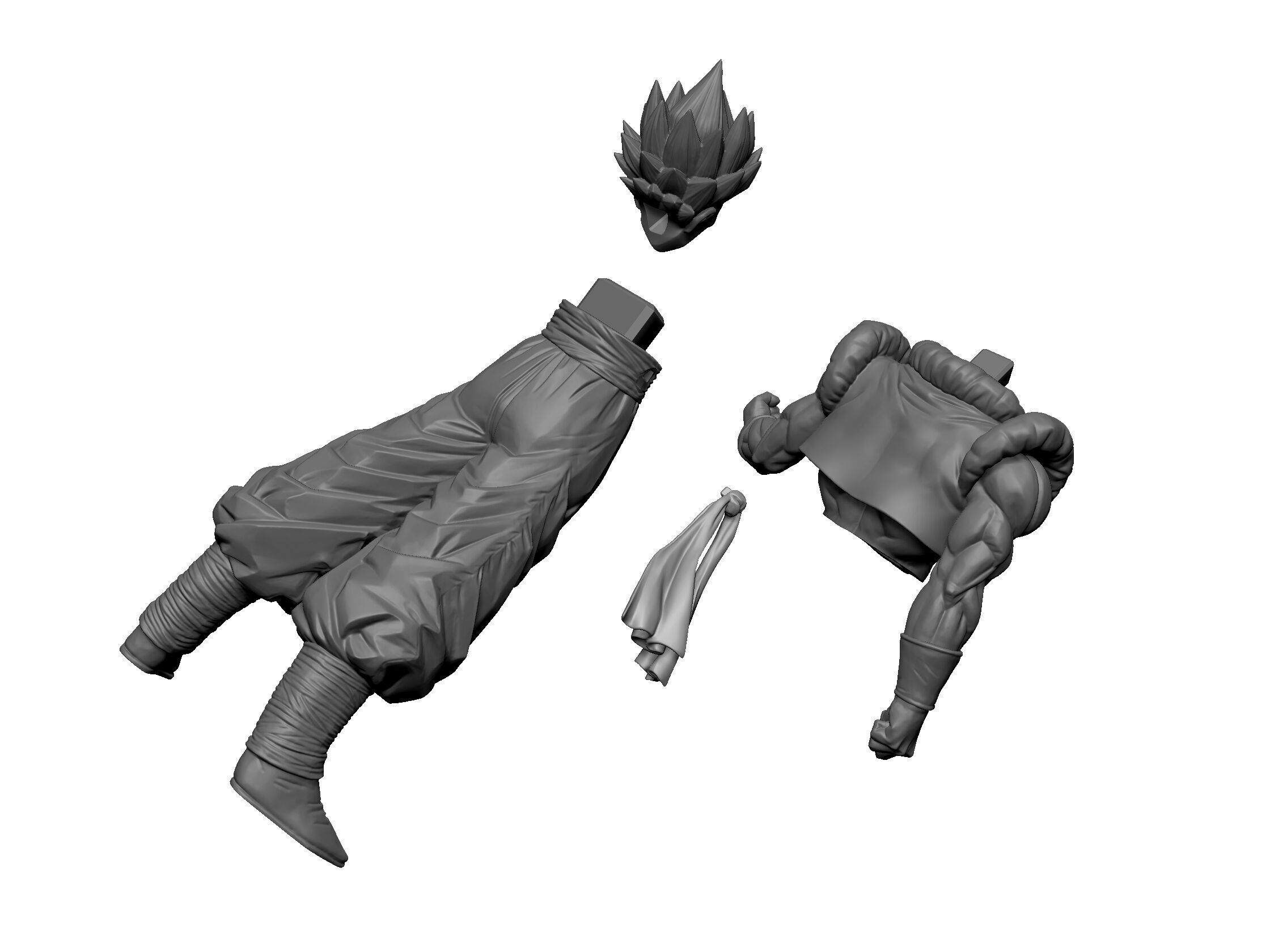 Gogeta Super Saiyan God Super Saiyan 3D print model_2