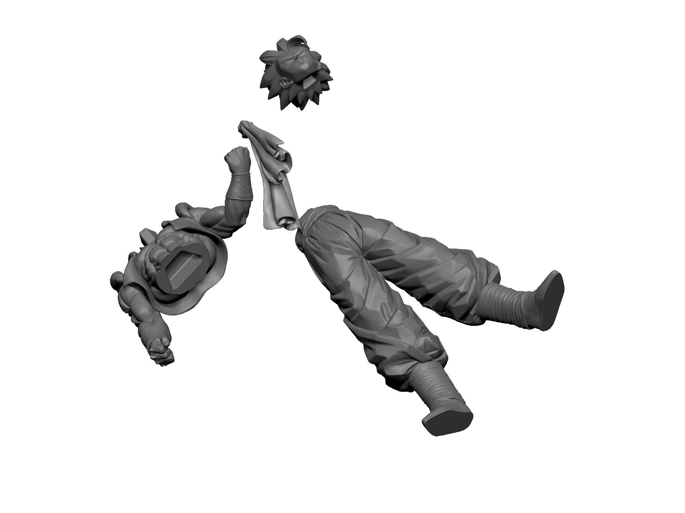 Gogeta Super Saiyan God Super Saiyan 3D print model_3