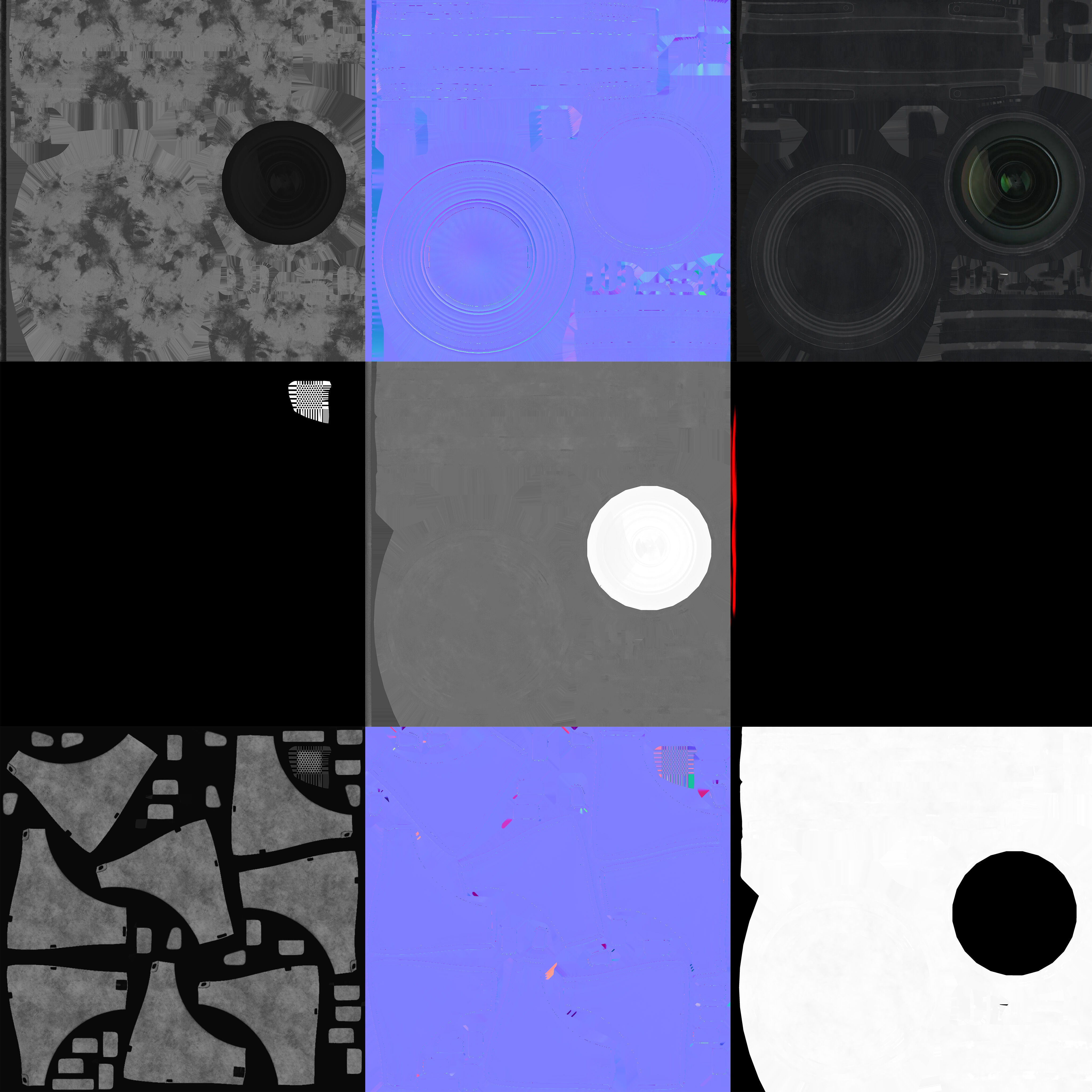 Futuristic Surveillance Drone - Spherical Sci-Fi Bot Low-poly 3D model_14