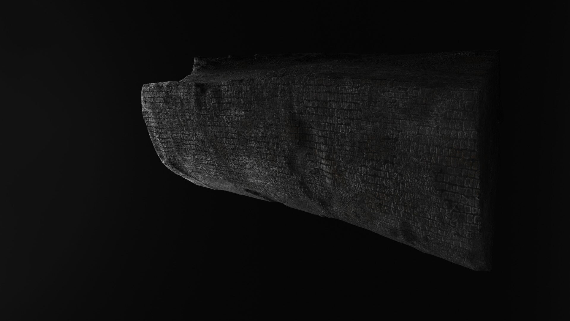 Burnt Firewood Pack Low-poly 3D model_7