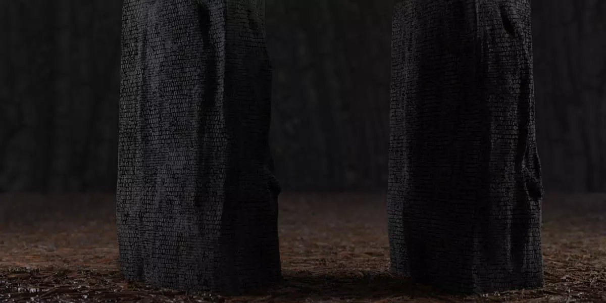 Burnt Firewood Pack Low-poly 3D model_0