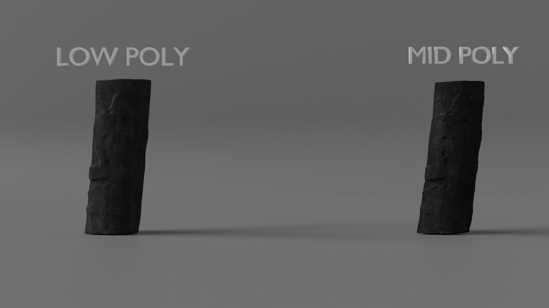 Burnt Firewood Pack Low-poly 3D model_5